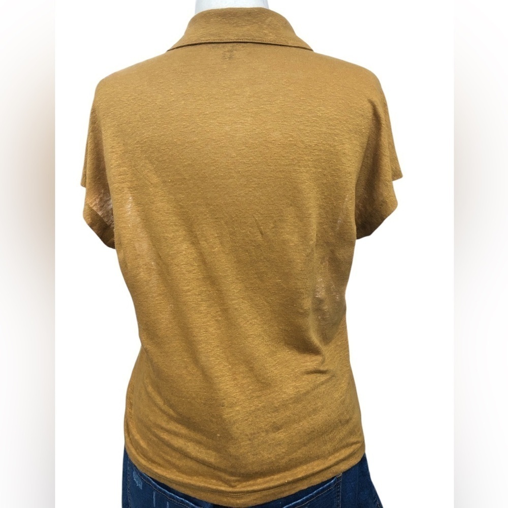 Banana Republic Women’s Linen Short Sleeve Polo | NWOT - Picture 5 of 8
